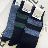 Sock Gift Set Merino Wool Trio Blue Marl