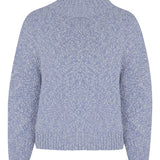 Mora Chunky Lambswool Turtleneck Sweater Lilac Marl