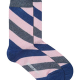 Serora Sparkly Stripe Sock Blue Tweed