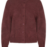 Soar Merino Wool Textured Stitch Cardigan Rose