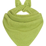 Merino Wool Triangle Scarf Lime
