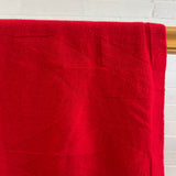 Textured Merino Wool Blanket Scarf Red