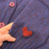 Alva Cardigan Lambswool Indigo