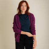 Alva Cardigan Lambswool Pink
