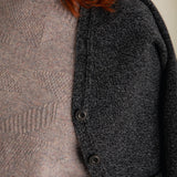 Alva Cardigan Lambswool Charcoal