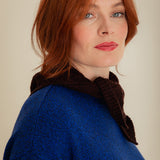 Lambswool Triangle Scarf Raisin Brown