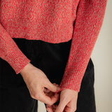 Ash Lambswool Sweater Poppy Red Marl