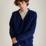 Aven Cardigan Supersoft Wool Deep Blue