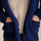 Aven Cardigan Supersoft Wool Deep Blue