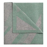 Baby Lambswool Geometric Blanket Gift Set Mint
