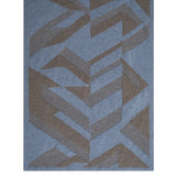 Baby Lambswool Geometric Blanket Gift Set Blue