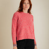 Brook Sweater Textured Lambswool Pink