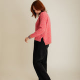 Brook Sweater Textured Lambswool Pink