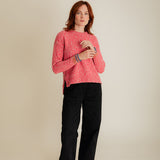 Brook Sweater Textured Lambswool Pink