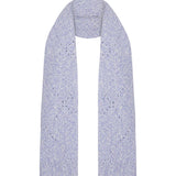 Lambswool Moss Stitch Pointelle Scarf Lilac Marl