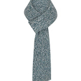Lambswool Slub Ribbed Scarf Grey Marl