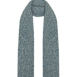 Lambswool Slub Ribbed Scarf Grey Marl