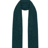 Lambswool Slub Ribbed Scarf Jade Marl