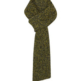 Lambswool Slub Ribbed Scarf Mustard Marl
