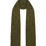 Lambswool Slub Ribbed Scarf Mustard Marl
