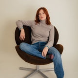 Elsi Lambswool Turtleneck Sweater Beige