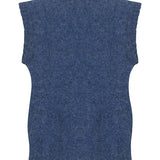 Laide Brushed Wool Knitted Vest Blue