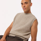 Laide Brushed Wool Sweater Vest Putty