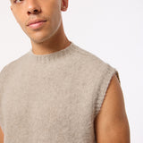 Laide Brushed Wool Sweater Vest Putty