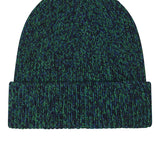 Lambswool Slub Ribbed Beanie Jade Marl