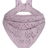 Lambswool Silk Triangle Lace Scarf Light Pink