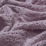 Lambswool Silk Triangle Lace Scarf Light Pink