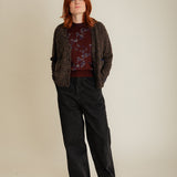 Lea Cardigan Textured Lambswool Hazelnut