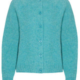 Lenzie Brushed Wool Cardigan Azure Blue