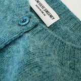 Lenzie Brushed Wool Cardigan Azure Blue