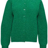 Lenzie Brushed Wool Cardigan Bright Green