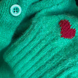 Lenzie Brushed Wool Cardigan Bright Green
