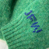 Lenzie Brushed Wool Cardigan Bright Green