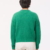 Lenzie Brushed Wool Cardigan Bright Green