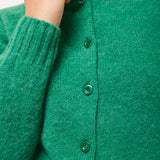 Lenzie Brushed Wool Cardigan Bright Green
