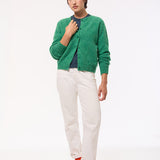 Lenzie Brushed Wool Cardigan Bright Green