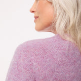 Leslie Brushed Wool Sweater Heather Pink