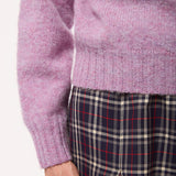 Leslie Brushed Wool Sweater Heather Pink
