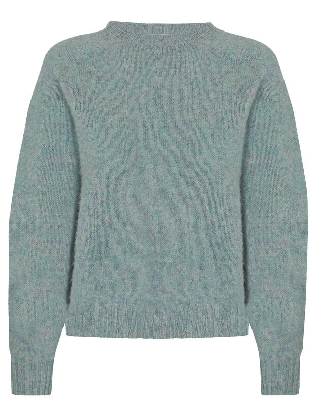 Leslie Brushed Wool Sweater Pearl Blue