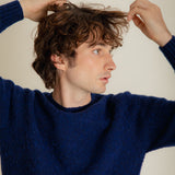 Lunan Brushed Wool Sweater Navy Ink
