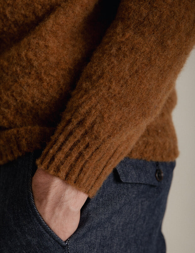 Lunan Brushed Wool Sweater Nutmeg