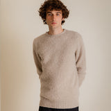 Lunan Brushed Wool Sweater Putty Melange