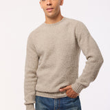 Lunan Brushed Wool Sweater Putty Melange