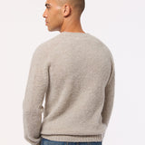 Lunan Brushed Wool Sweater Putty Melange