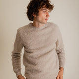 Lunan Brushed Wool Sweater Putty Melange