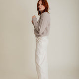 Lune Moss Stitch Lambswool Sweater Putty